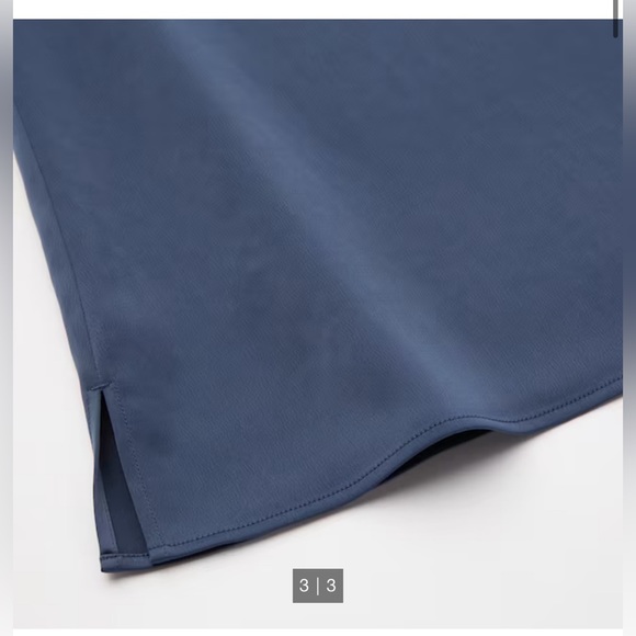 NWOT Uniqlo Satin Camisole, Black, size M - Picture 6 of 7